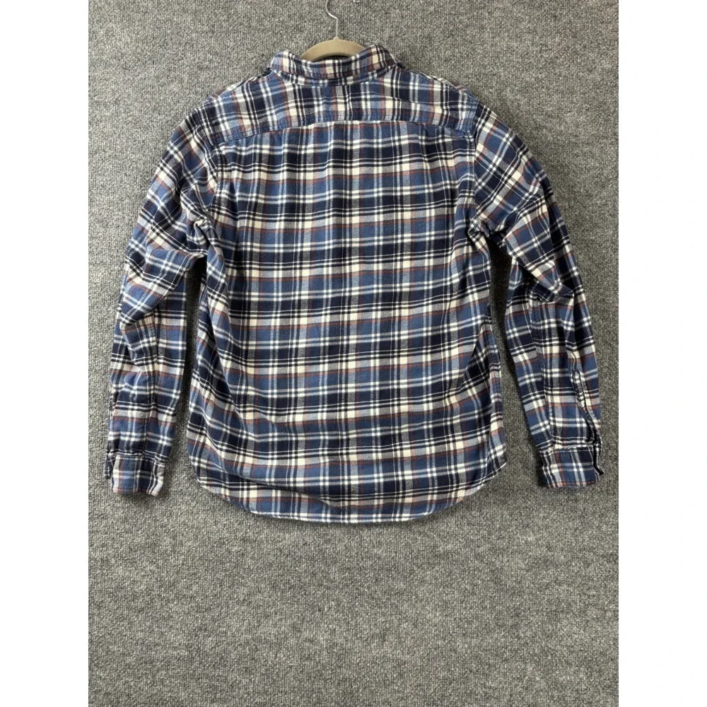 J.Crew Shirt Men's Size Medium‎ Blue Plaid Flannel Outdoor Casual Heritage